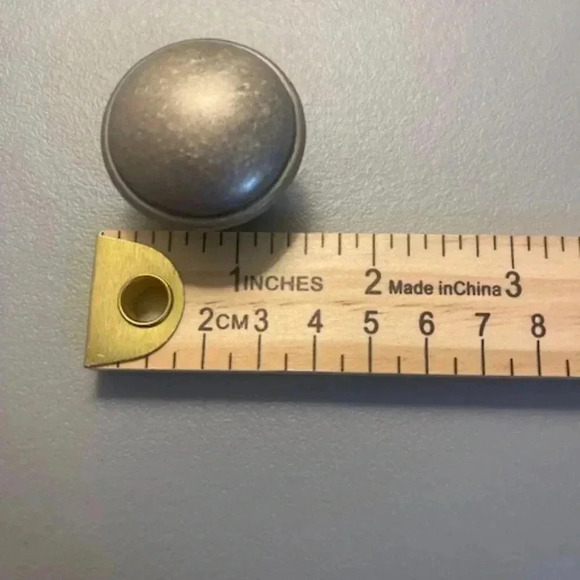 14 - Liberty 1 1/4 in. Antique Iron Top Ring Round Cabinet/Drawer Knob - Picture 4 of 5